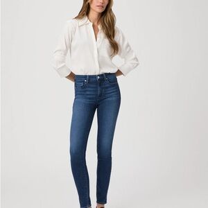 Paige Hoxton Ultra Skinny Jean 25 Sail Away blue denim